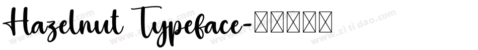 Hazelnut Typeface字体转换